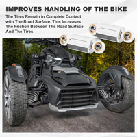 Heim Joint Set 6mm Accessoires de moto Liens d'extrémité de barre stabilisatrice en aluminium de haute qualité pour le Can-Am Ryker Tous les modèles Rouge