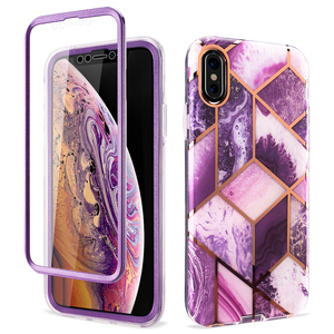 <span class=keywords><strong>Funda</strong></span> de mármol para teléfono móvil <span class=keywords><strong>iPhone</strong></span> Xs Max, TPU, PC, a prueba de golpes, con Protector de pantalla, <span class=keywords><strong>2020</strong></span> - Product Image 1