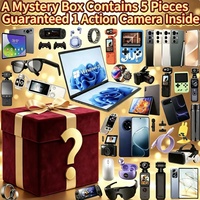 Caméra d'action garantie dans une boîte mystère : Gadgets technologiques 100 % surprise : 5 articles aléatoires (téléphone, tablette, montre connectée) – Cadeaux prêts à offrir