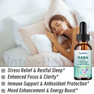 Gotas Líquidas de GABA y L-teanina Ausreson OEM, Suplemento para Dormir Vegano, <span class=keywords><strong>Ashwagandha</strong></span>, 5-HTP, Magnesio, Gotas Líquidas para Dormir, Gotas de GABA - Product Image 3