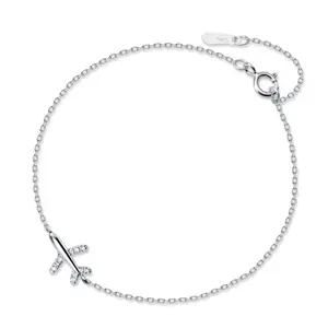 Accesorios Para Pulseras Mạ Vàng Sterling Bạc 925 Tennis Vòng Đeo Tay Brazalete Mujer Người Bạn Tốt Nhất Vòng Đeo Tay Cho Cô Gái