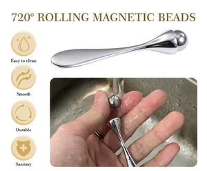 Kinwong Anti Wrinkle Makeup <span class=keywords><strong>Eye</strong></span> Massage Roller Stick Aplikator Krim Mata Pijat dengan Bola Magnetik Logam YSB23001 - Product Image 4