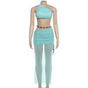 Nouveautés en gros : Ensemble jupe deux pièces sexy pour femme, collection plage 2026 - Product Image 6