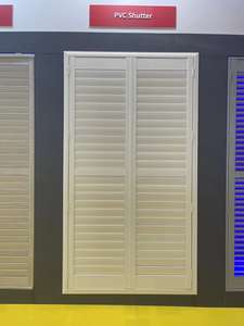 Volets de fenêtre intérieurs de haute qualité en gros Volets de plantation extérieurs Volets de fenêtre en <span class=keywords><strong>PVC</strong></span> respirant Volets aveugles de Chine - Product Image 5