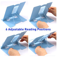 Support de lecture en métal simple pour fournitures scolaires, sans installation, antidérapant, réglable sur six niveaux, pour enfants et étudiants
