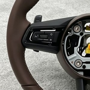 Volant en cuir pour <span class=keywords><strong>Porsche</strong></span> 958 982 718 Cayman Boxster Panamera 911 991 997 970 GT Macan Cayenne <span class=keywords><strong>Taycan</strong></span> - Product Image 3