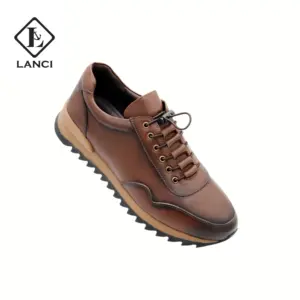 LANCI Good Price Sport <strong>Shoes</strong> Wholesale High Quality Fashion <strong>Black</strong> Waterproof <strong>Leather</strong> Summer - Product Image 1