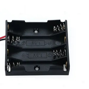 4*AAA Battery Holder Box With Wire AAA Battery Box/case/holder And Wire Battery Holder