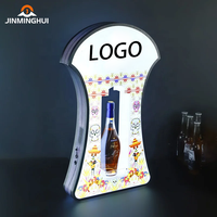 Présentoir à bouteille de tequila LED clignotant de haute qualité LiqVis, service VIP, support en acrylique pour la publicité en bar