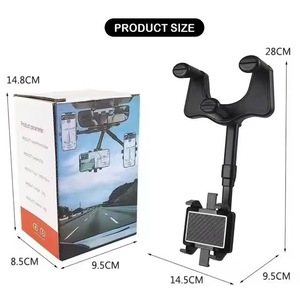 FX phổ quát khung xe bảng điều khiển điện thoại di động mới điều hướng cố định Gương Chiếu Hậu Hỗ trợ khung 360 độ BA-025 - Product Image 6