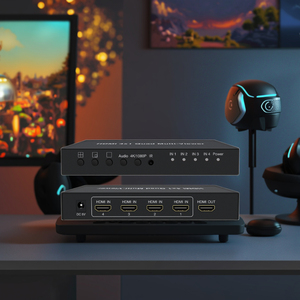 Tonli para 4K Multi-Viewer 4x1 Interruptor de 4 Portas com 4K/30Hz Suporte Construção Metálica - Product Image 1