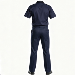 Costume d'agent de <span class=keywords><strong>police</strong></span> classique pour <span class=keywords><strong>homme</strong></span>, tenue de policier à manches courtes avec chapeau de policier, bâton et menottes pour Halloween, cosplay et fêtes - Product Image 3
