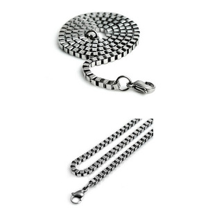 Smooth <b>Box</b> <b>Chain</b> Necklace for Mens Women Punk Style Wholesale 14k Gold Plated 316L Stainless Steel <b>Box</b> <b>Chain</b> Choker - Product Image 1