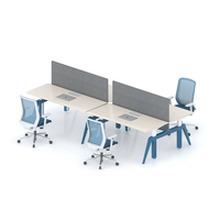 Bureau ergonomique classique de luxe Table de travail des employés Poste de travail à hauteur réglable Cabine d'atelier Bureau debout