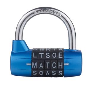 <span class=keywords><strong>Cadenas</strong></span> mécanique transfrontalier à 5 chiffres en forme de U avec lettres anglaises TY5-W – Vente en gros - Product Image 1