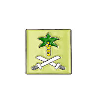 Épinglette personnalisée avec logo, drapeau national, cocotier, en métal émaillé, souvenir de la Journée nationale, 93 Arabie Saoudite