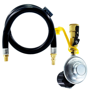 <span class=keywords><strong>Weber</strong></span> Spirit 500/700 et Genesis <span class=keywords><strong>1000</strong></span> Kit de régulateur de gaz Tuyau de cuisson à déconnexion rapide GPL avec régulateur haute température - Product Image 1