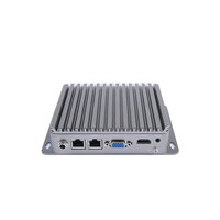PC Industriel Fanless Intégré, Vente en Gros Usine, Celeron J1900 Quad Core, DDR3L, SATA, 2 Ports LAN, Double Affichage, 4 Ports USB, Compatible Win10 et Linux