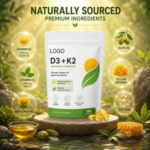 Las Mejores Cápsulas de Gel Suave Orgánicas con Complejo de Vitaminas D3, K2, B12, B1, B2 y E para Recién Nacidos y Adultos, Antioxidantes y Antienvejecimiento - Product Image 3