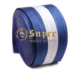 Cinta Moaré Masónica de Hilo Reciclado de Alta Calidad al por Mayor / Cintas Masónicas para Medallas de la Mejor Calidad a Precios Muy Bajos - Product Image 1