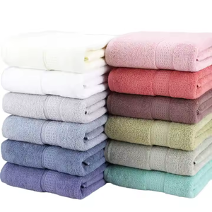 Quick-Dry Woven 100% Cotton Stripe Towel Set Durable Absorbent Child-Proof for Bathroom <b>Pool</b> Use - Product Image 4