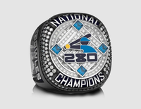 Bague de championnat multisports avec logo personnalisé - Style punk en alliage pour les jeunes, cadeau pour les occasions de fête