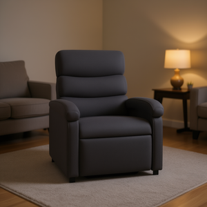 Sillón Reclinable de Masaje Individual de Poliéster Gris Oscuro, Masaje Corporal Completo, Enchufable, para Uso Doméstico - Product Image 2