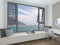 Ventana Abatible y Giratoria de Aluminio con Rotura de Puente Térmico, Ventana Abatible Interior, Doble Vidrio Templado, Aislamiento Acústico para Villa