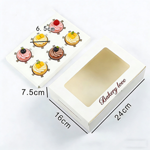 Emballage de boulangerie pour biscuits avec logo personnalisé imprimé sur boîte en papier - Product Image 2