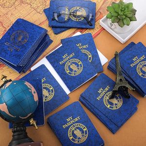 Индивидуальные пустые паспортные книжки синего цвета, блокноты для паспорта оптом, кастомизация по вашему дизайну - Product Image 1