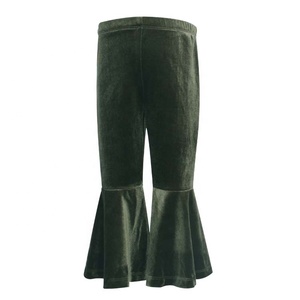 <span class=keywords><strong>Pantaloni</strong></span> a campana per bambini a vita alta svasati in <span class=keywords><strong>velluto</strong></span> con volant per <span class=keywords><strong>bambina</strong></span> - Product Image 5