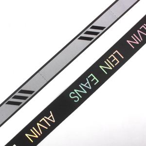 Custom Polyester Webbing Tape T-Shirt Neck Tapes Print Embossed Non-<b>elastic</b> Straps - Product Image 1