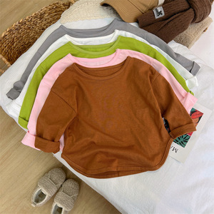 Qingli OEM Custom Factory per bambini a maniche lunghe in puro cotone nuovo stile <span class=keywords><strong>Polo</strong></span> da ragazza top interni per la primavera autunno - Product Image 1