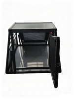 Cage à chien portable en aluminium, vente en gros d'usine, caisse de transport de haute qualité, boîte de transport pour chien, respirante et durable