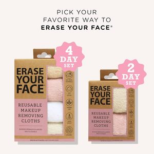 ERASE YOUR FACE Face Reusable Makeup Removing Cloths With Friendly Packaging Microfiber Cloth <strong>Facial</strong> Remover Eye Makeup <strong>Towel</strong> - Product Image 2