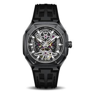 BG5802 Men Automatic <b>Watch</b> <b>Mechanical</b> Wristwatch Rubber Strap Stainless Steel <b>Watches</b> for Men - Product Image 2