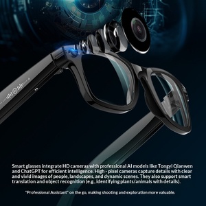 Lunettes intelligentes avec caméra 1300W, identification d'objets par IA, traduction, navigation et fonction d'enregistrement vidéo - Product Image 6