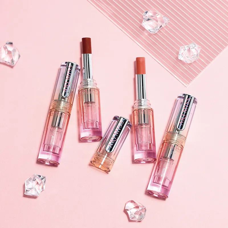 Oem giữ ẩm Son môi Vegan Nude nhãn hiệu riêng batom labiales mịn lâu dài Kem dưỡng ẩm son môi