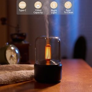 New Design USB Tabletop <b>Essential</b> <b>Oil</b> <b>Diffuser</b> Ultrasonic Air Humidifier LED Light App-Controlled 1 Year Warranty Household - Product Image 4