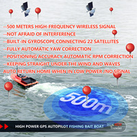 S70 12V 20A haute vitesse étanche 9.8 Km/H RC surfeur bateaux d'appâts de pêche RC carpe bateaux d'appâts de pêche