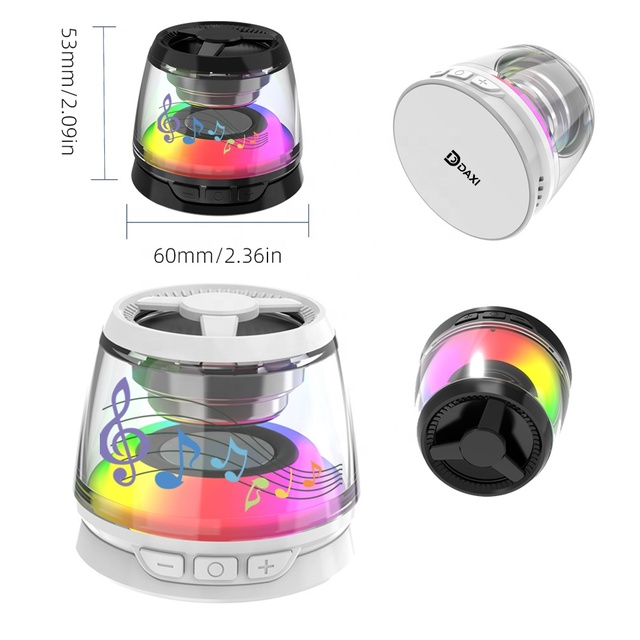 Portable Magnetic Wireless Speakers with RGB Colorful Lighting Magnetic Wireless Charger Phone Outdoor Party Hi Fi Music Speaker