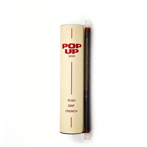 Custom 50mm 60mm Sushi Paper <b>Tube</b> DDP EPR Compliant Eco-Friendly Food Grade Black White <b>Cardboard</b> Push Pop Packaging Box Europe - Product Image 1