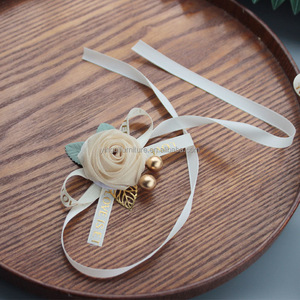 Cinta <span class=keywords><strong>DE</strong></span> BODA elegante ramillete <span class=keywords><strong>de</strong></span> muñeca para novia dama <span class=keywords><strong>de</strong></span> honor Flor <span class=keywords><strong>de</strong></span> mano para boda fiesta <span class=keywords><strong>de</strong></span> graduación con diferentes estilos - Product Image 5