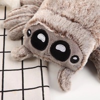 En stock : Peluche araignée Lucas mignonne et moelleuse, jouet en peluche tarantule, décoration d'Halloween, cadeau de fête, vente en gros, logo personnalisé