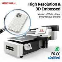 Imprimante UV à plat 6090 haute vitesse numérique à passage unique pour imprimante DTF automatique 3D en relief avec vernis I3200 Ricoh