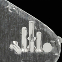 Rivet plat à tête fraisée en plastique haute résistance, métrique DIN 661 CSK Classe 4.8 6.8 poli pour l'aéronautique professionnelle
