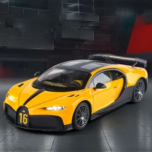 1:18 Bugatti Kailong fundición a presión aleación coche modelo simulación sonido luz niños juguete niño colección regalo - Product Image 3
