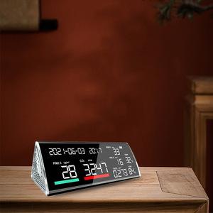Détecteur d'air multifonctionnel de haute qualité Co2 Pm2.5 Noir avec TVOC, température, humidité, port Type-C, garantie 1 an - Product Image 5