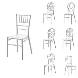 Indoor/Outdoor Chiavari Wedding Event <b>Chair</b> Bulk Packaged Plastic Dining Hotel <b>Chairs</b> Stackable for Convenience - Product Image 6