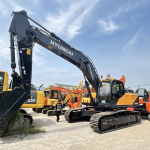 รถขุดไฮดรอลิก Hyundai 350LVS มือสอง ขนาด 35 ตัน ผลิตในเกาหลีใต้ เครื่องจักรก่อสร้างทางวิศวกรรม ขาย - Product Image 3